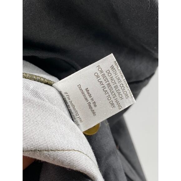 THE KIT. Women's Black Denim Short Sleeve Half-Button Wide-Leg Jumpsuit SZ M - Picture 8 of 9